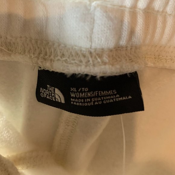 The North Face Sweatpants Women's XL White Cotton Fleece Drawstring‎ Waist 7532 - Picture 5 of 10